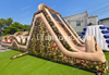 Commercial Military Camo Inflatable Obstacle Course with Slide, Giant Army Theme Inflatable Bouncer for Outdoor Event Rental