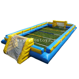 Outdoor inflatable human foosball table sport interactive games for adults