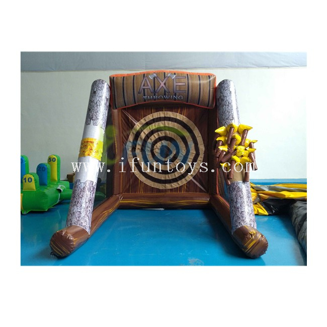 Inflatabe Axe throwing game /axe throwing inflatable target game for kids and adults