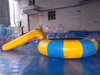 Crazy Inflatable floating water jumping bed / Inflatable water slide trampoline for water park game