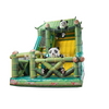 Panda Bamboo Inflatable Slide / Inflatable Panda Dry Slide for Kids Playground
