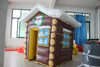 Most popular inflatable santa claus house/inflatable santa's grotto tent/Inflatable Santa's Cabin for Christmas Decoration