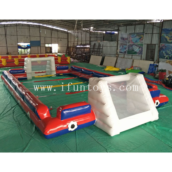 40ft inflatable babyfoot foosball court/Inflatable Human Foosball Table football games wholesale
