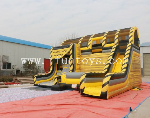 New design Inflatable Warped Wall/ Inflatable Ninja Wall/ Inflatable Ninja Warrior obstacle course for sport game