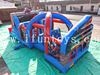 Inflatable Spiderman Obstacle Course / Obstacle Run Challenge 