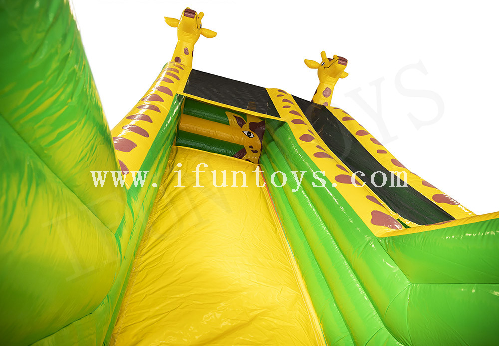 Inflatable Giraffe Slide / Outdoor Bouncy Slide / Dry Slide with Air Blower for Kids