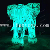 Large Inflatable Elephant Mascot / Customized Inflatable LED Light Elephant for Stage Event