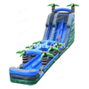 Commercial Palm Tree Slip N Slide Inflatable Water Slide / Double Lane Inflatable Water Slide with Pool for Backyard