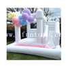 White Inflatable Wedding Castle with Ball Pool / Bouncer Jumping House with Slide for Kids
