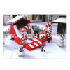 Christmas Theme Inflatable Playground Jumping Castle Bounce House with Slide for Kids