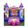 Disney Themed Beauty Pink Princess Jumping Castle Inflatable Baby Girl Bouncer Commercial Grade Bounce Houses