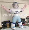 Large inflatable rugby ball player model for sale/ giant Inflatable Super Bowl NFL figure for advertising