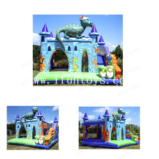 Dinosaur Bouncer Inflatable Jumping Playground with Slide Bouncy House Slide Combo for Children