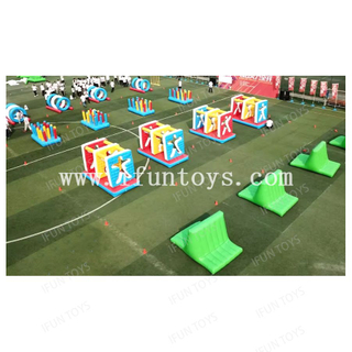 Outdoor Inflatable Development Team Building Activities Run Crossing Obstacle Course Challenge Sport Game