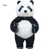 Long plush animal mascot cosplay fancy dress inflatable panda costumes adults dancing suit for event