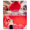 Valentine's Day Decoration Giant Red Heart Inflatable Plush Heart Inflatable Hanging Heart
