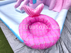 4-in-1 Inflatable Play Center Mermaid Birthday Party Bouncer with Ball Pit Heavy Duty Inflatable Mermaid Slide for Backyard