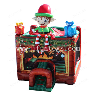 Elf on the Shelf Bouncer Inflatable Christmas Jumping Bouncy Castle for Children