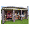 Western Game Ring Toss Saloon And Milk Smash Inflatable Sports 3 in 1 Inflatable Carnival Game