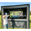 Safe Inflatable Archery Hover Ball Game Zombie Target Shooting Gallery with Foam Tipped Arrows for Halloween Carnival Event Rental 