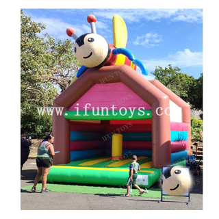 Bee Model Bouncer Inflatable Jumping Trampoline Bouncy Combo for Kids