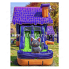 Spooky Halloween Bounce Castle Dual Lane Slide Inflatable Jumping Bouncer with Slide for Holiday