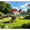 Realistic Giant Inflatable Tyrannosaurus Rex Dragon Statue 5m Built-In Fan Digital Printing Jurassic Theme Event Decorations Model