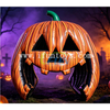 Outdoor Advertising Halloween Inflatable Pumpkin Entrance Archway Holiday Party Blow up Pumpkin Gate Arch for Amusement Park Rental