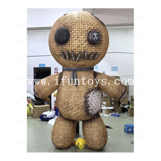 Halloween Scary Inflatable Ghost Doll Cartoon Inflatable Voodoo Doll Model for Theme Party Decoration