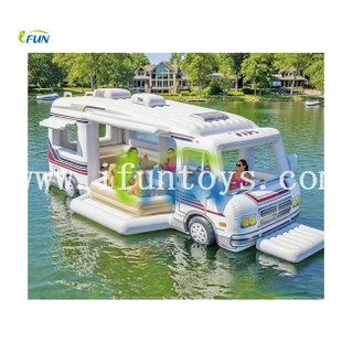 Inflatable Floating Water Park Combo Tent Sofa Dock & Platform with PVC/Vinyl Material for Commercial/Residential Outdoor Use