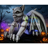 Spooky Halloween Decoration Large Inflatable Gray Stone Gargoyle Monster Vampire Bat Model Balloon for Haunted House Display