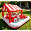 Commercial Inflatable Floating Cocktail Bar Island Water Party Lounge Couch Seating Station for Event Rental Business