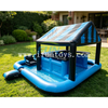 Giant Inflatable Swim Up Pool Bar Multi Person Floating Water Lounge Island Commercial Swimming Pool Bar Set with Canopy