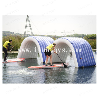 Water Park Sup Obstacle Inflatable Water Arch Inflatable Floating Tunnel Paddleboard Training Arch for SUP Racing