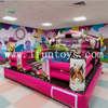 Wholesale Pink Inflatable Mechanical Bull Cowgirl Rodeo Game with Customizable Size PVC Material Commercial Use
