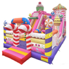 Commercial Grade Candy Land Inflatable Bounce House Slide Combo Candy Theme Bouncy Castle with Slide for Kids Party Rental