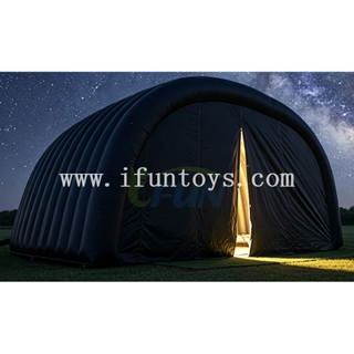 Giant Blackout Inflatable Outdoor Cinema Dome Tent Portable Air Structure Movie Theater Room with Inflatable Chairs for Event Rental Business