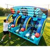 Commercial 3 Lanes Inflatable Basketball Shooting Game Sport Game Inflatable Basketball Hoop Toss Shootout For Team Building Events