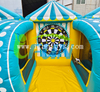 5 in 1 Inflatable Sports Game Lineup Carnival Interactive Basketball Soccer Dart Board Game Ring Toss Floating Ball Archery Game for Party Rental
