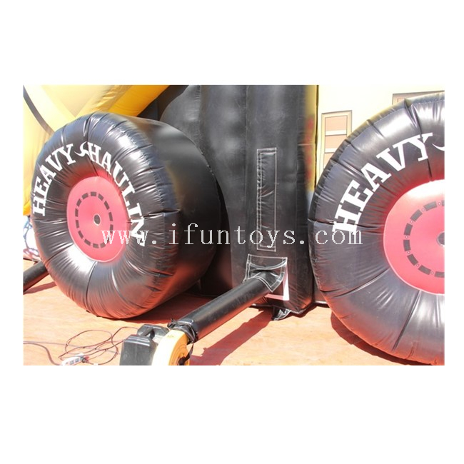 Inflatable Heavy Dump Truck Slide / Heavy Tractor Inflatable Dry Slide / Inflatable Truck Slide for Kids And Adults