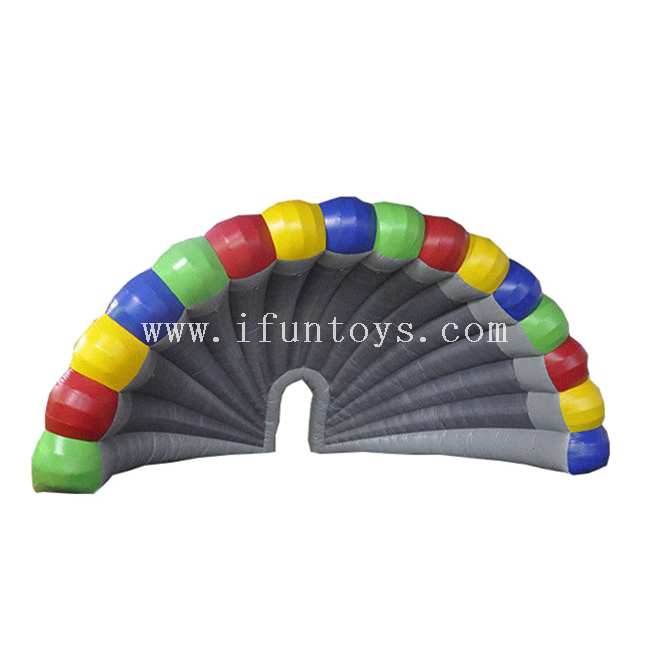 Commercial inflatable Band shell concert tent/ rainbow inflatable stage cover tent /Inflatable Tent For Promotion