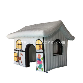Christmas inflatable Santa house tent/inflatable Santa grotto/Inflatable Christmas house for decoration