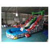 Tropical Palm Tree Inflatable Water Slide with Swimming Pool / Inflatable Slip N Slide 