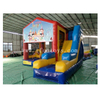 Birthday Party Inflatable Bounce House Combo with Slide / Kids Inflatable Playground with Basketball Hoop And Horse Riding