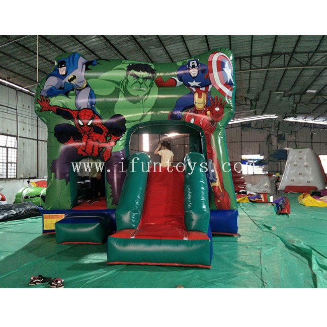 Superhero Inflatable Bounce House / Inflatable Jumping Castle / Moonwalk Bouncer for Kids
