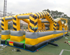 Toxic Rampage cheap outdoor 32m long inflatable obstacle course/Toxic rush inflatable obstacle/inflatable wipeout sport game
