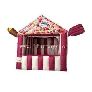 Outdoor Inflatable Popcorn Booth / Inflatable Cotton Candy Booth Tent / Inflatable Carnival Shop for Events 
