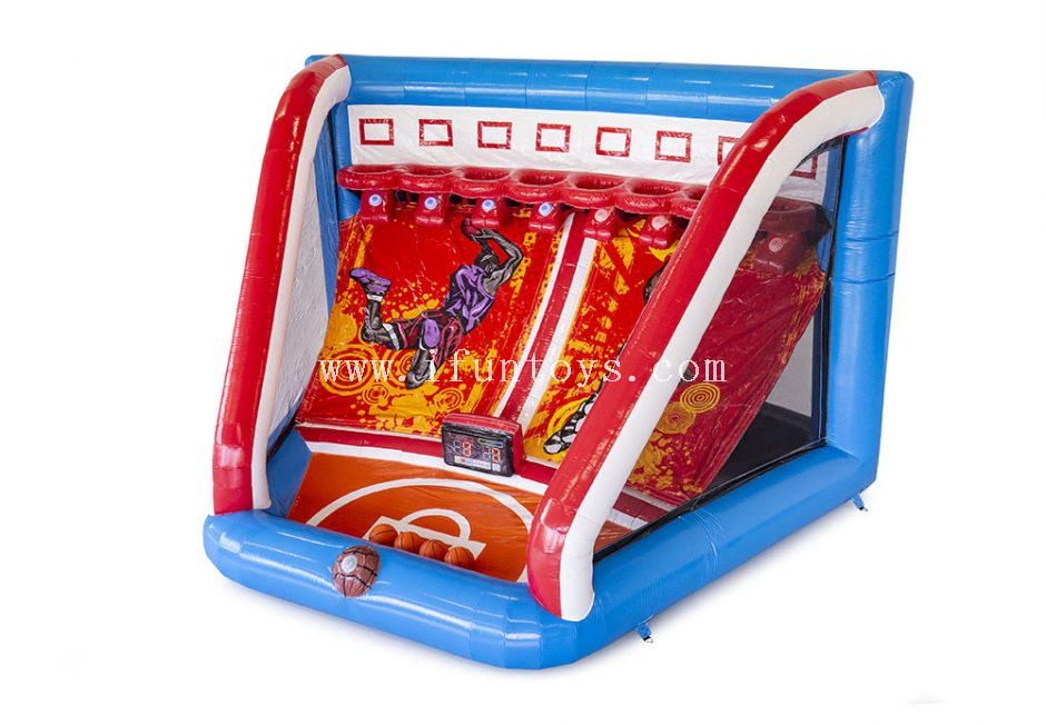 New design inflatable IPS basketball shooting game /inflatable basketball target with interactive play system IPS machine