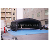 Black Portable Inflatable Yoga Tent / Giant Inflatable Cube Tent / Outdoor Giant Inflatable dome building for Yoga sports