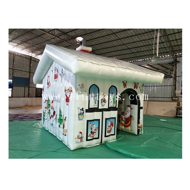 Outdoor Inflatable Christmas House / Inflatable Snowman House / Inflatable Santa Grotto Tent for Christmas Decoration